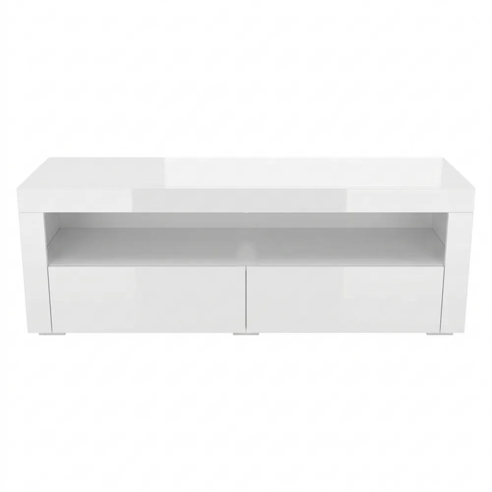 Hochglanz-TV-Schrank mit LED-Beleuchtung 160 cm