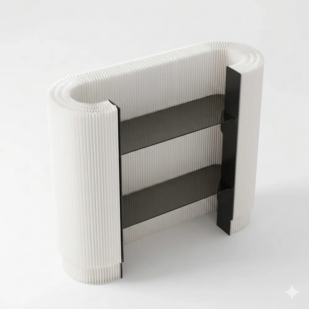 Moderne Empfangstheke für kleine Räume mit verstellbaren Regalen