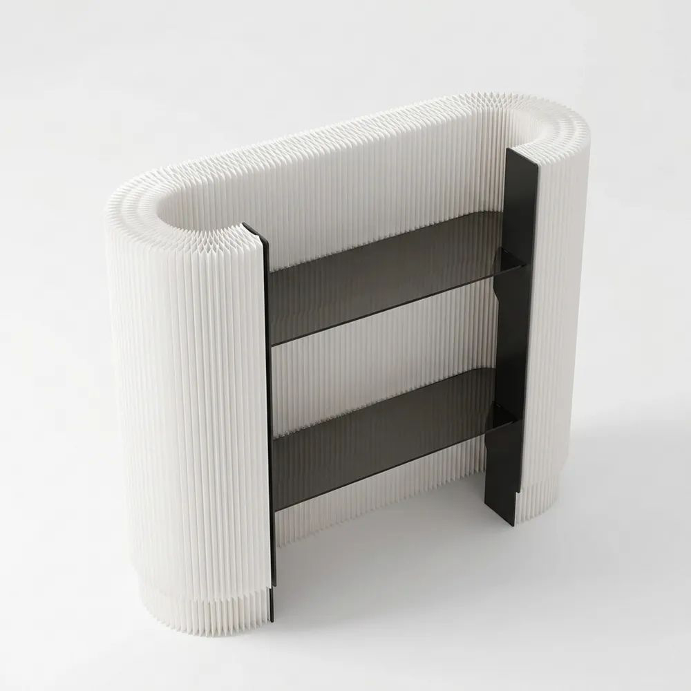 Moderne Empfangstheke für kleine Räume mit verstellbaren Regalen