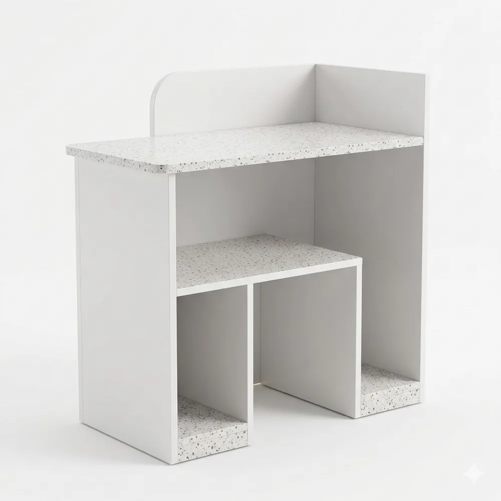 Moderne Empfangstheke mit Schubladen und Schränken für Büro und Salon