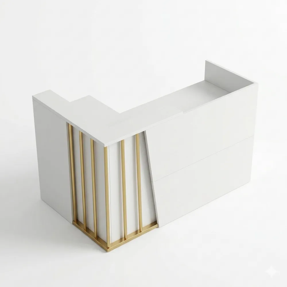 Elegante Empfangstheke für Friseur- und Kosmetikstudios