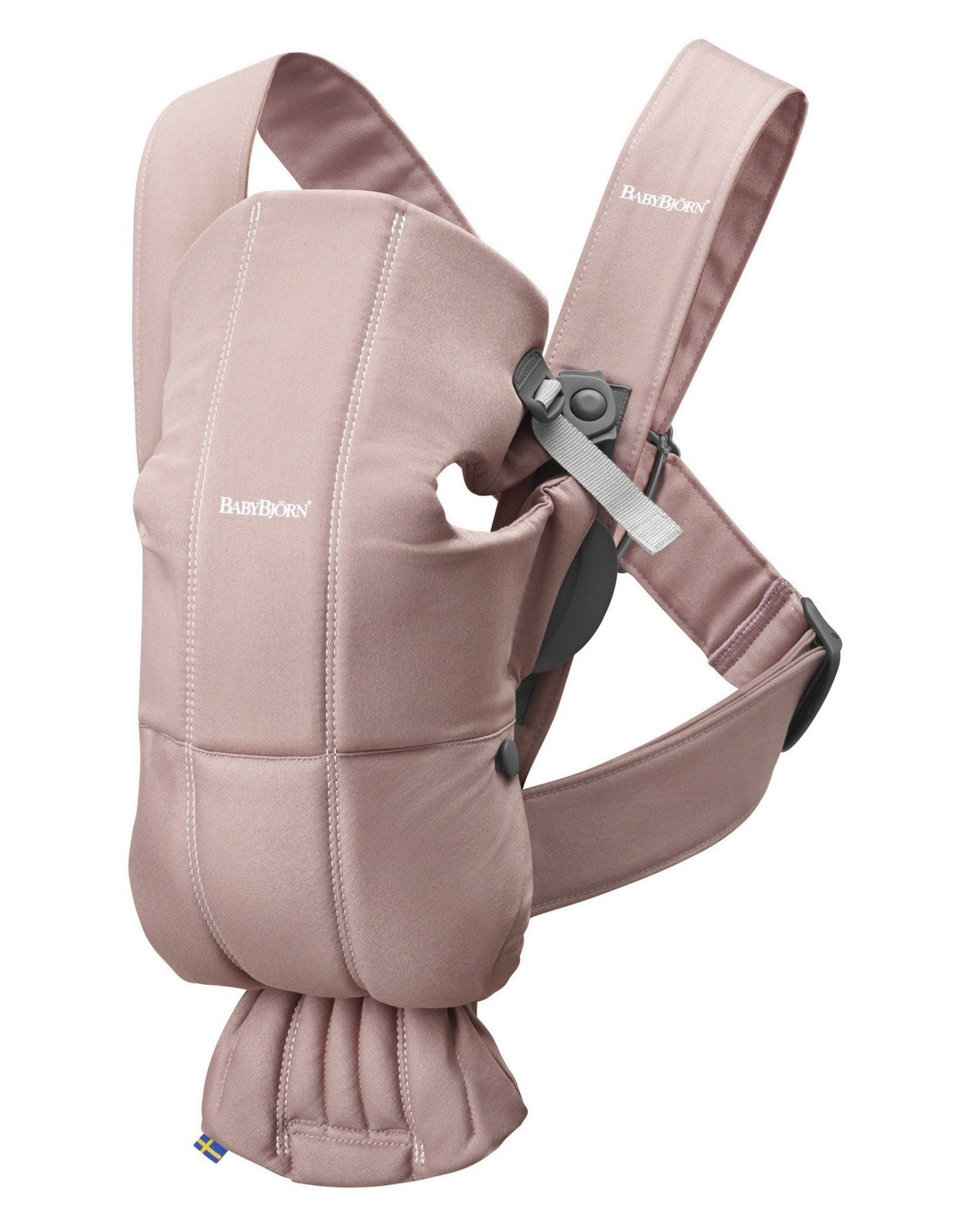 BABYBJÖRN - Baby Carrier MINI Cotton, Dusty Pink