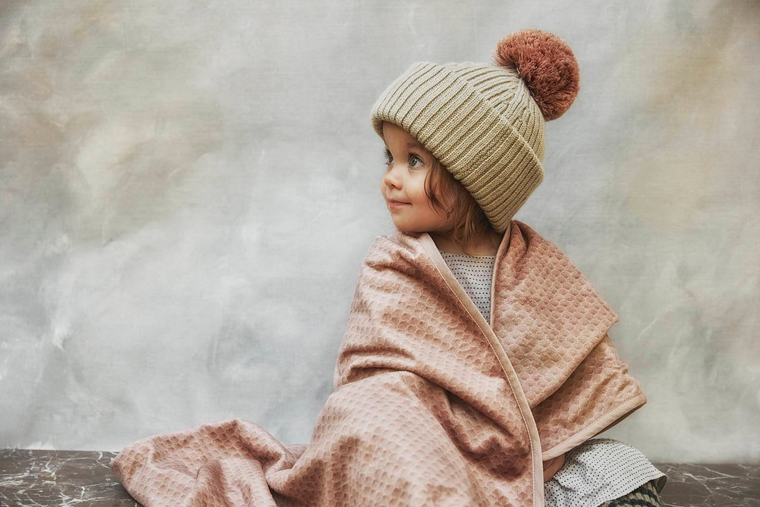 Elodie Details - Wool Beanies Pure Khaki 2-3 years