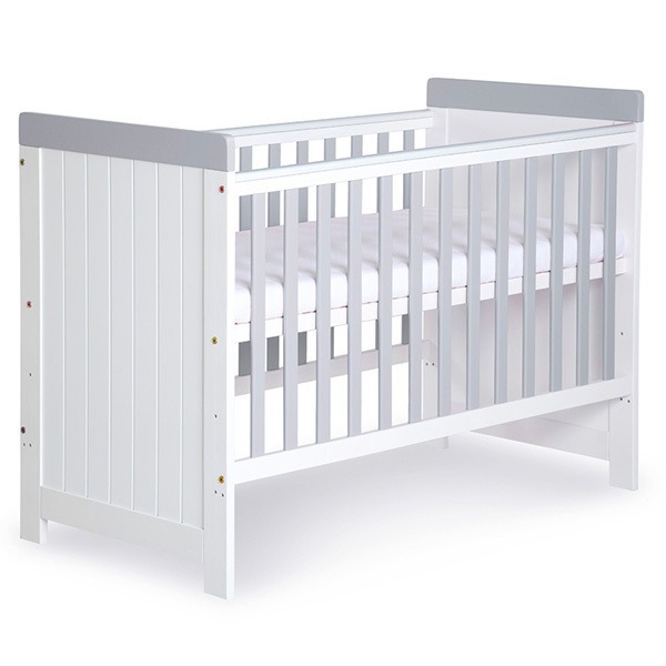 ŁÓŻECZKO 120X60 DO POKOJU DZIECIĘCEGO KLUPŚ PLUS BABY CLASSIC | BIALE WHITE | SZARE GREY