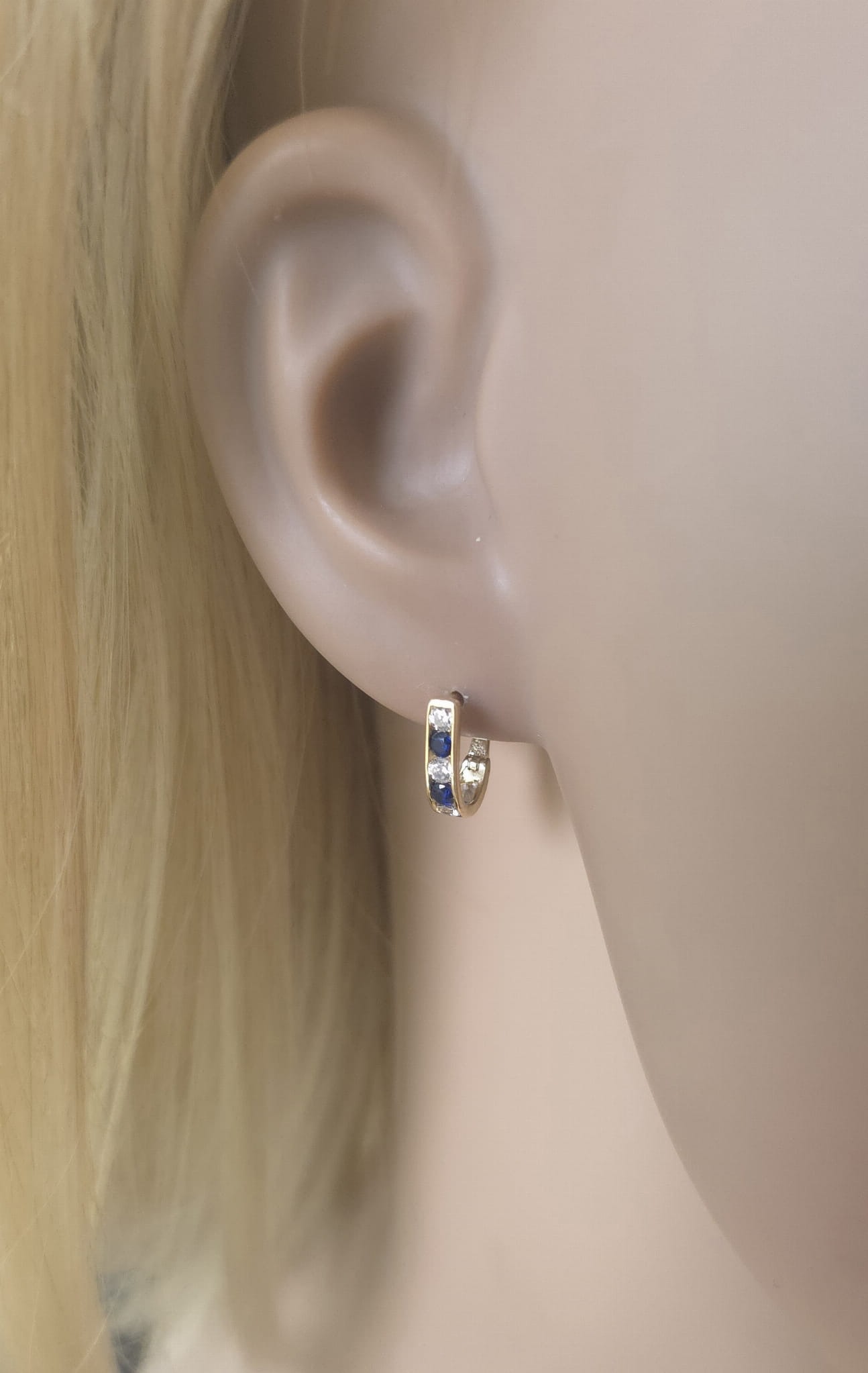 Złote kolczyki z cyrkoniami Próby 585