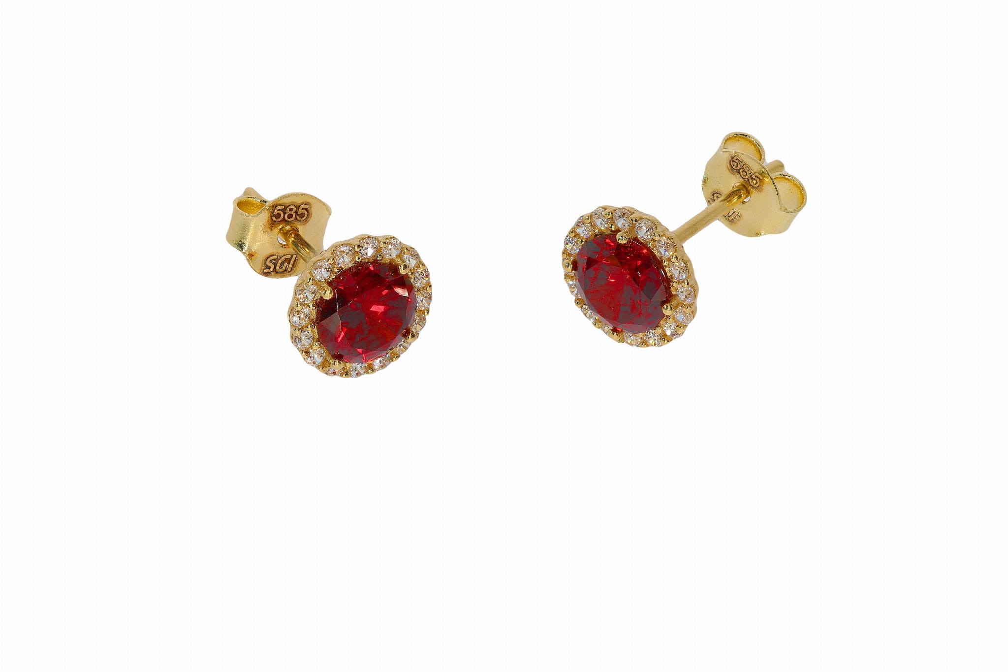 Złote kolczyki Próby 585