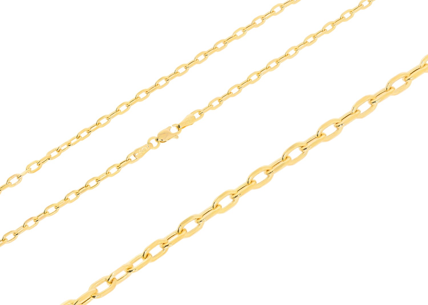 Złoty łańcuszek pusty ankier Próby 585