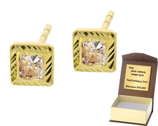 Złote kolczyki Próby 585
