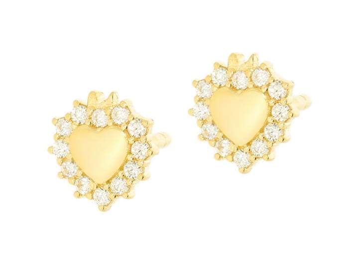 Złote kolczyki Próby 585