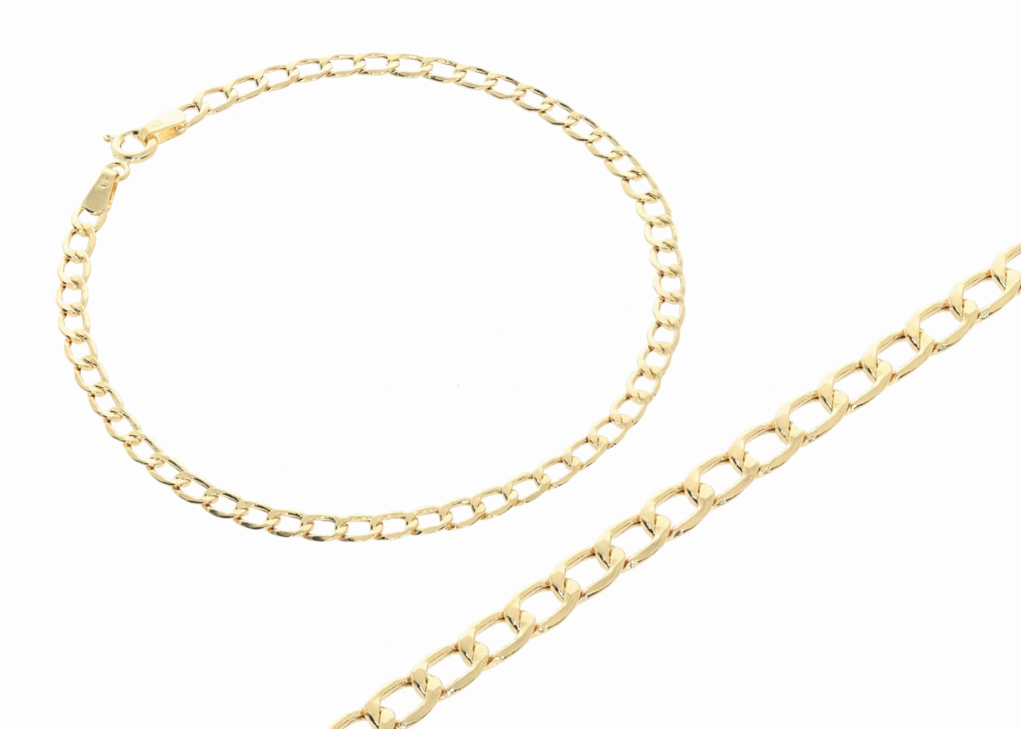 Złota bransoletka pusta pancerka Próby 585