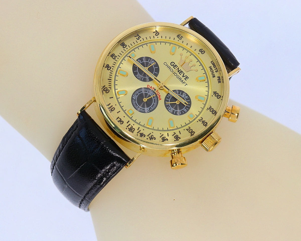 Złoty zegarek geneve Próby 585