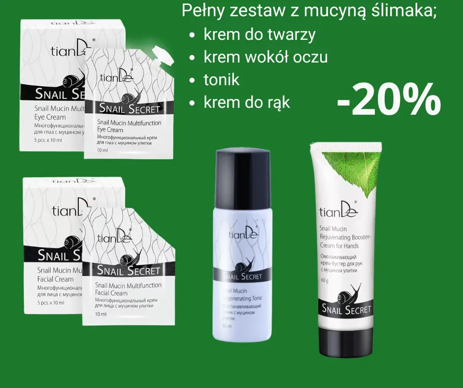 Duży zestaw z mucyną ślimaka