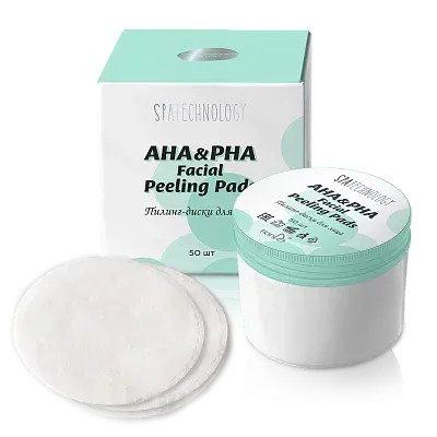 Płatki do peelingu twarzy z kwasami AHA i PHA