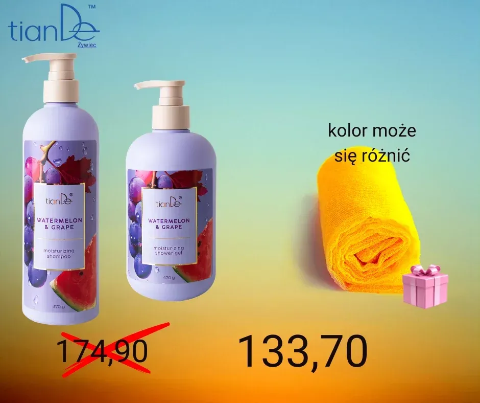 Rewitalizująca pielęgnacja z arbuzem i winogronem