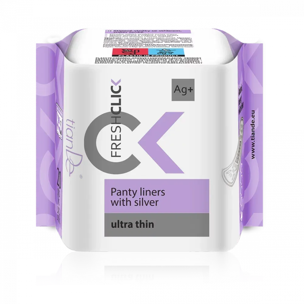 Wkładki higieniczne ze srebrem na co dzień ultracienkie