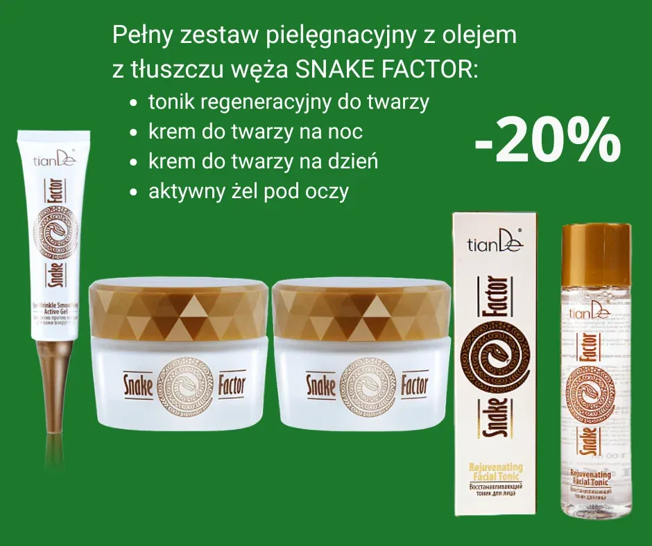 Duży, całodniowy zestaw pielęgnacyjny SNAKE FACTOR