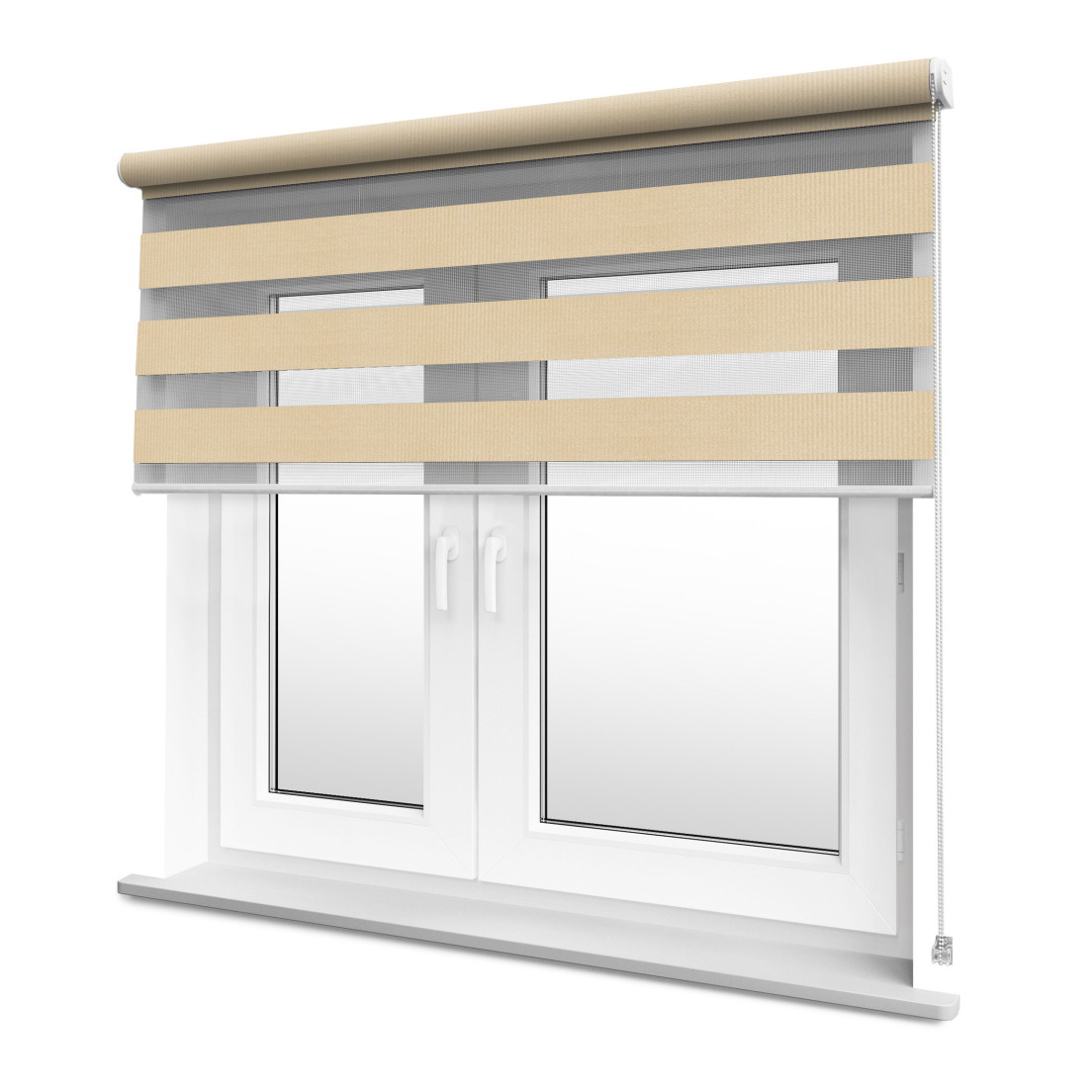 Roleta ścienna Dzień i Noc – Zebra II