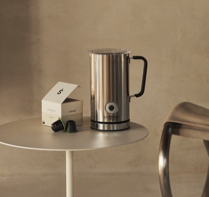 Sjöstrand MILK Elektryczny Spieniacz do Mleka / Srebrny