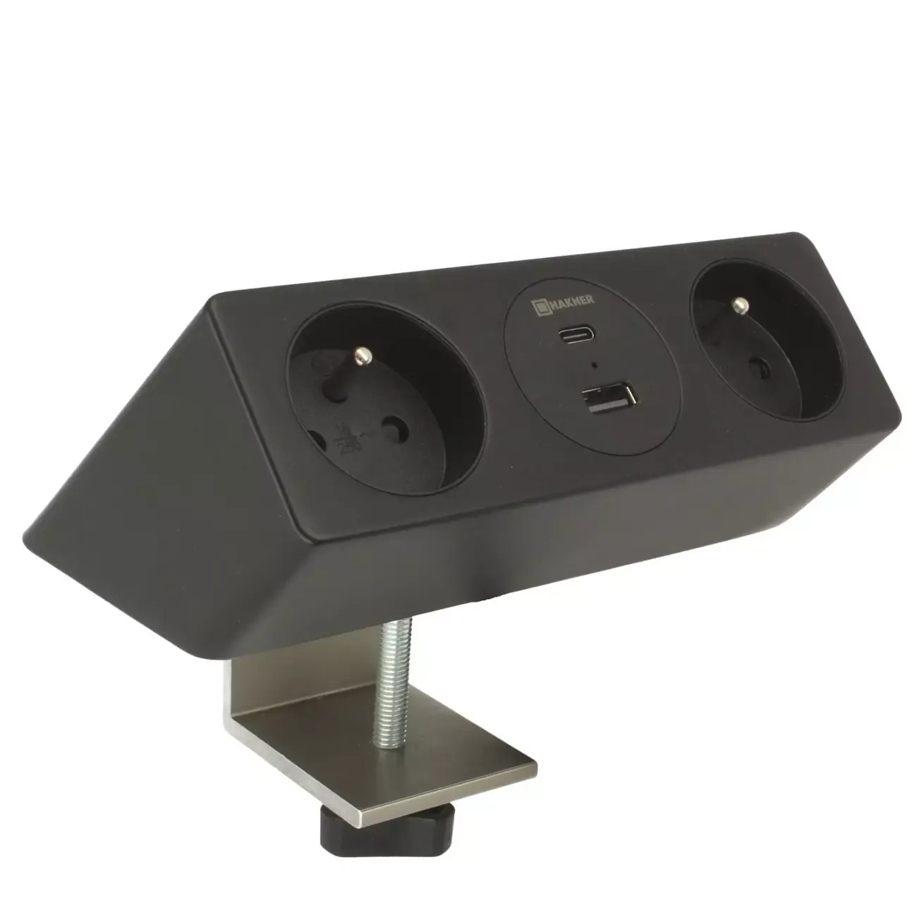 Mediaport Lumo Edge 2x230V FR/B/PL USB A+C 30W 3,0m EU Plug czarny