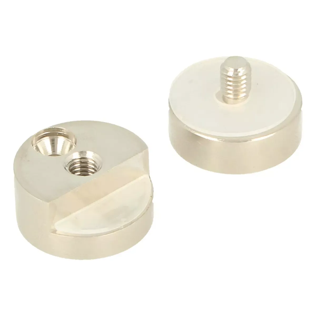 Dystans montażowy szyldu reklamowego ø25×20mm mosiądz szczotkowany