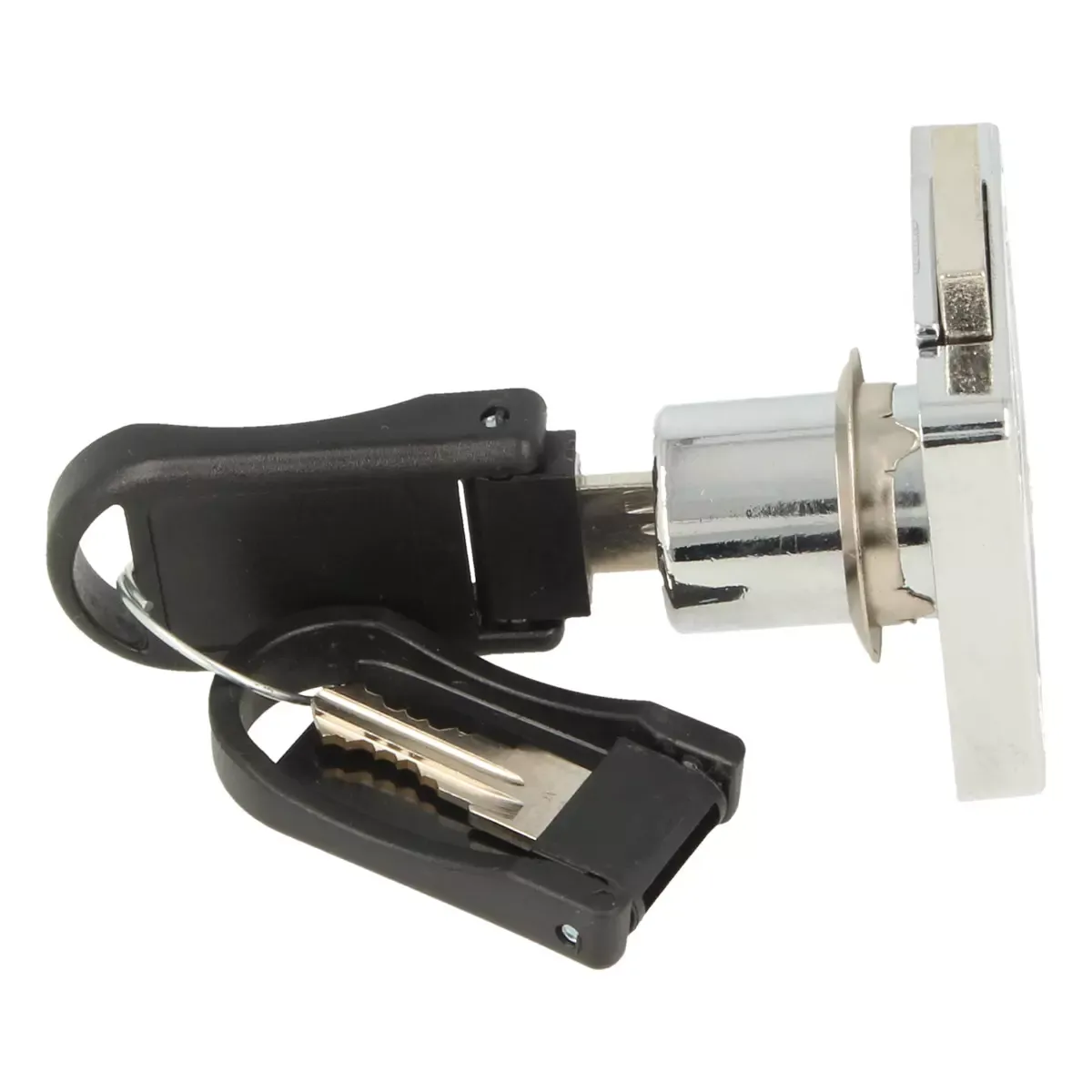 Zamek meblowy kwadratowy Wolf Hakner ø19x22mm system Master Key prawy