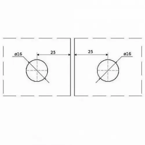 Kostka szkło-szkło 180° 6-10mm czarna anoda