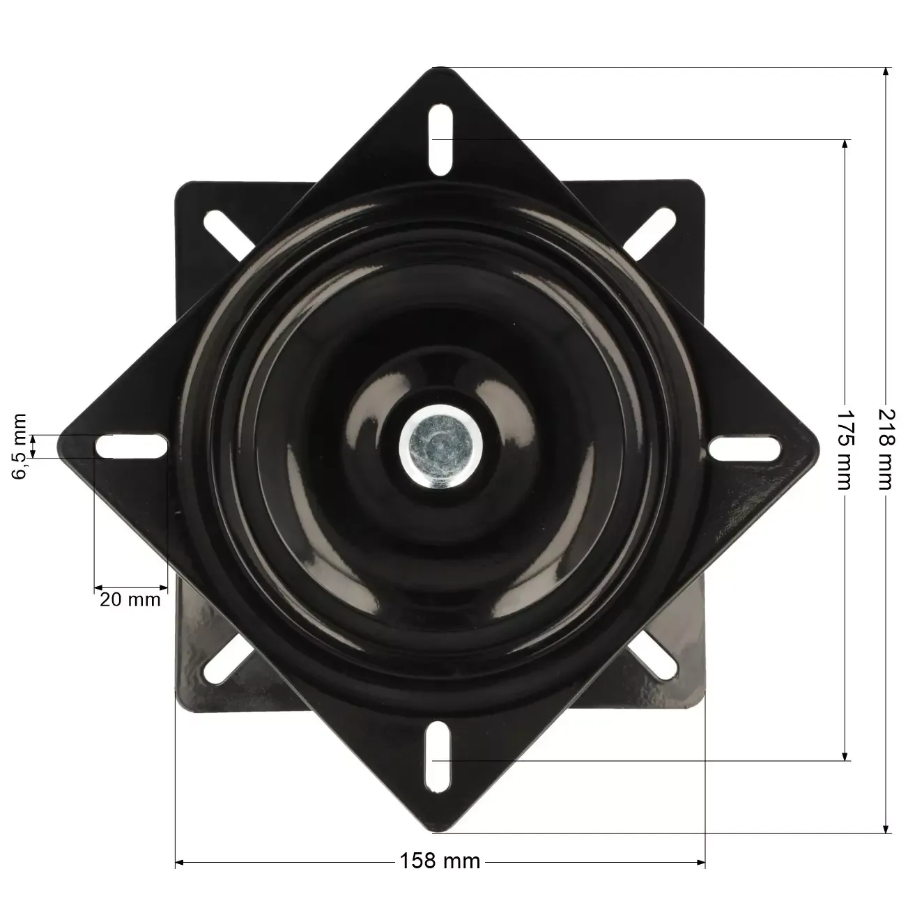 Obrotnica meblowa 360° 158x158mm Hakner 100kg