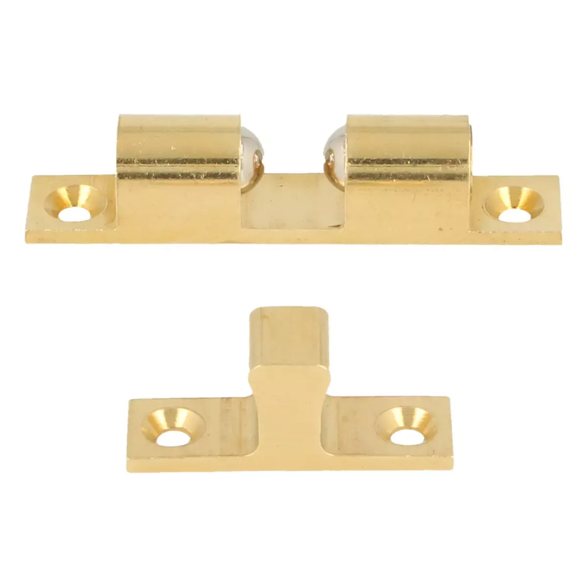 Zatrzask kulkowy podwójny 60x11mm mosiężny