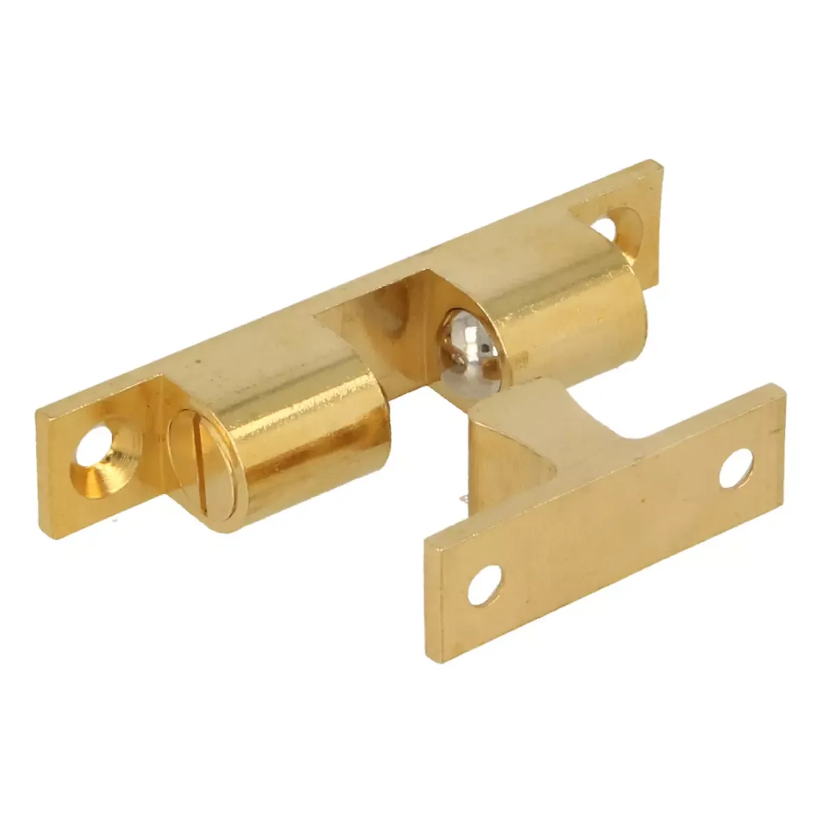 Zatrzask kulkowy podwójny 60x11mm mosiężny