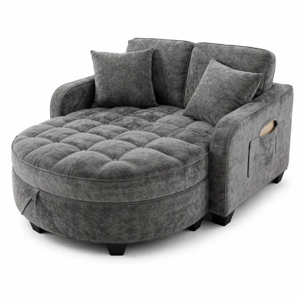 Kompaktes Schlafsofa mit Stauraum für kleine Räume