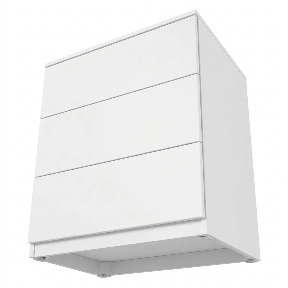 Weißer Kommodenschrank mit 3 Schubladen für vielseitigen Einsatz