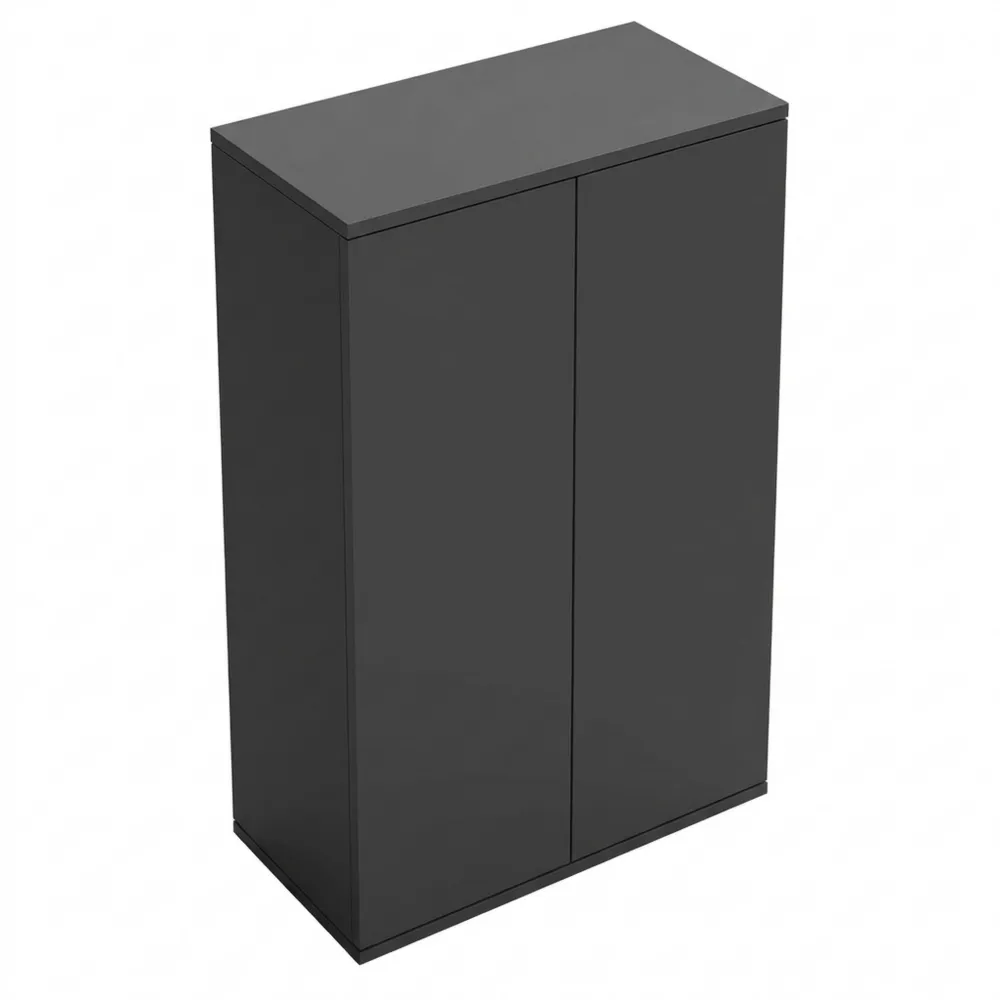 Mehrzweckschrank in Anthrazit mit 3 Fächern, 110x60x33 cm, ideal für Büro oder Zuhause