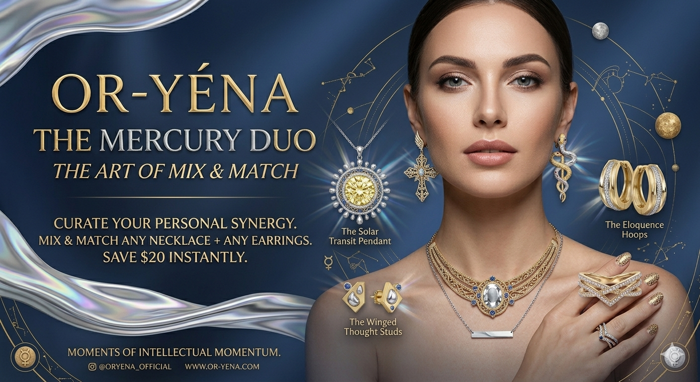 [Bundle Offer] The Mercury Duo – Customize Your Personalized Synergy: Mix & Match Any Necklace + Any Earring and Save $20