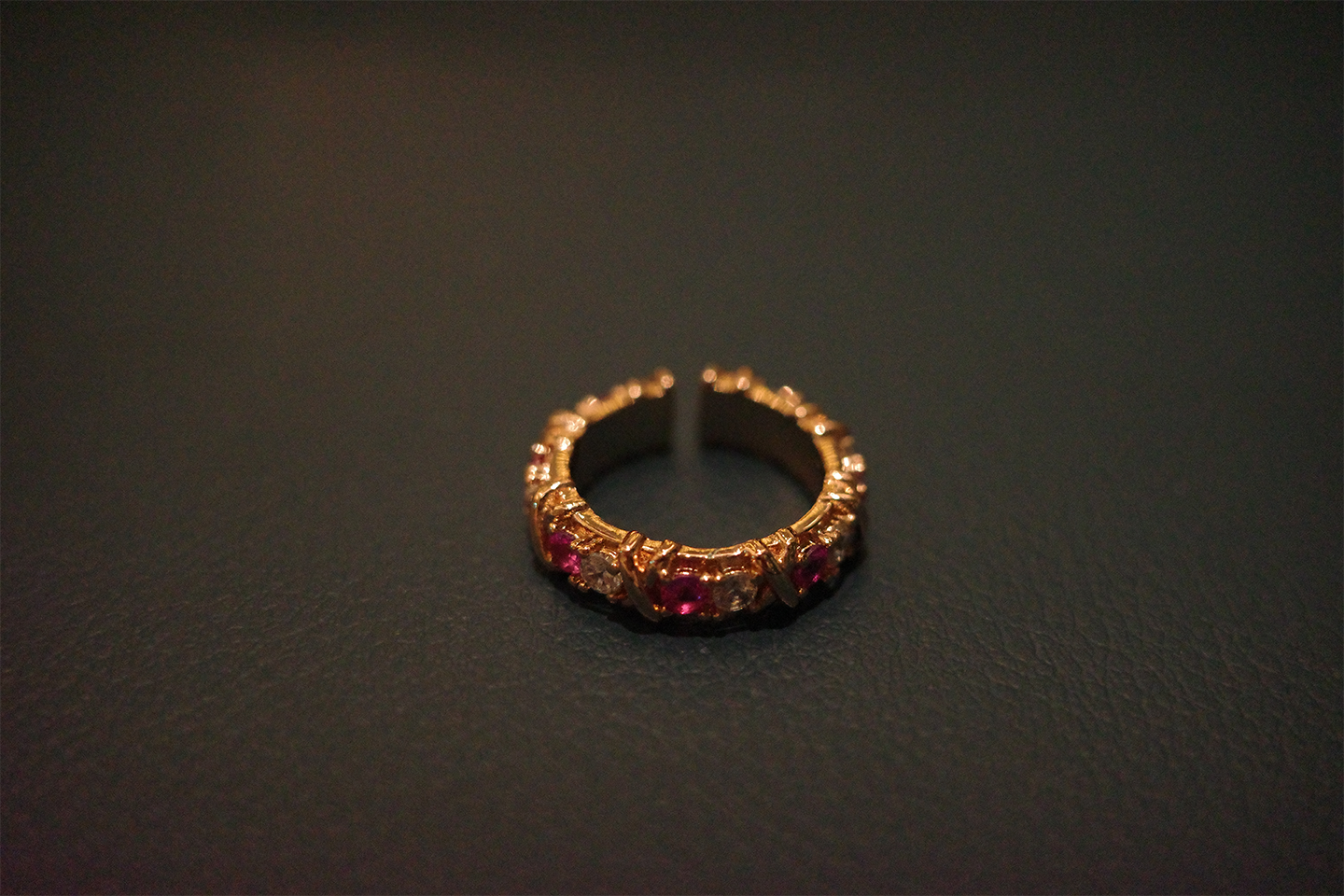 OR-YÉNA | The Mars Orbit Band – Continuous Pavé Starlight & Gilded Linear Ring