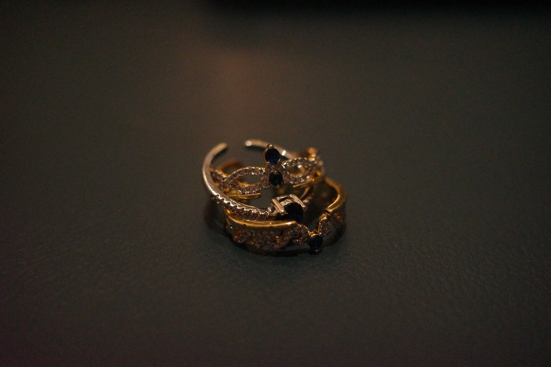 OR-YÉNA | The Solar Trinity Set – 3-Piece Stackable Crown & Radiant Halo Ring