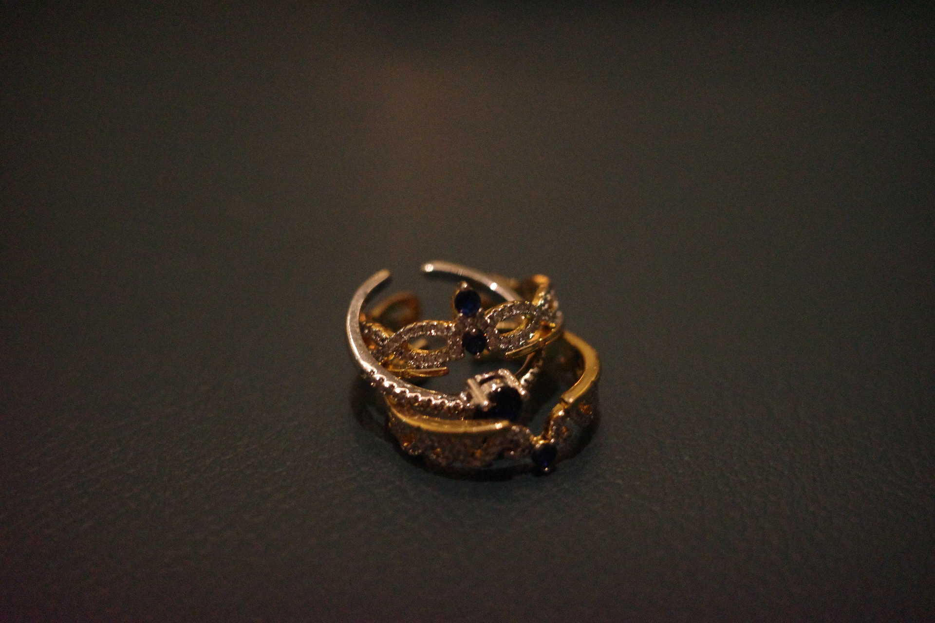 OR-YÉNA | The Solar Trinity Set – 3-Piece Stackable Crown & Radiant Halo Ring
