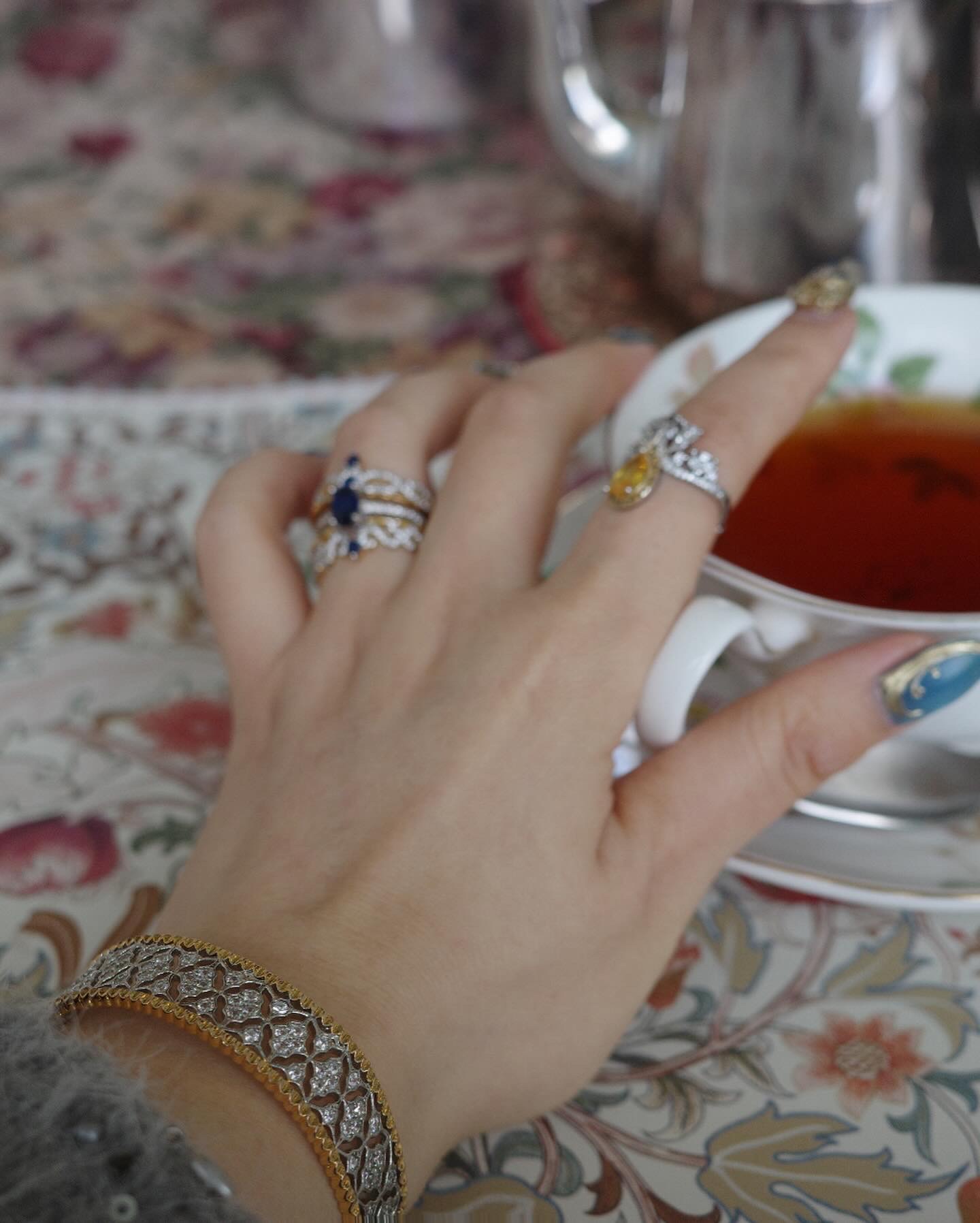 OR-YÉNA | The Solar Trinity Set – 3-Piece Stackable Crown & Radiant Halo Ring