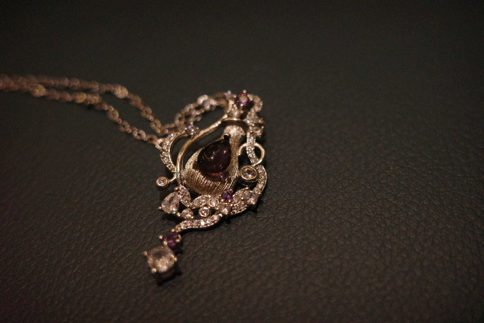 The Moon Sacred Vial Necklace – Gilded Filigree & Cascading Stardust Tassels