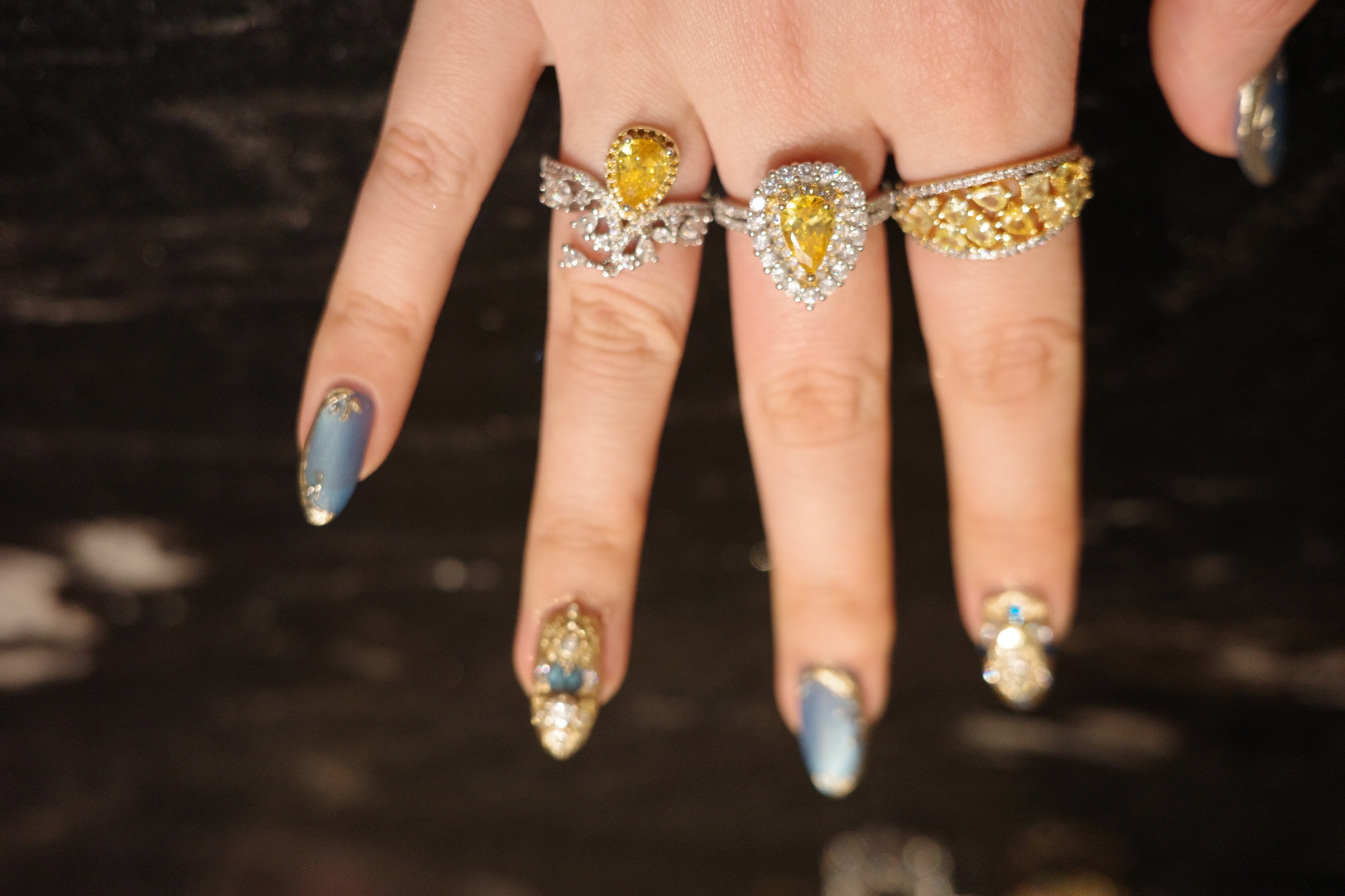 OR-YÉNA | The Solar Prime Ring – Radiant Canary Yellow Gem & Grand Pavé Lattice