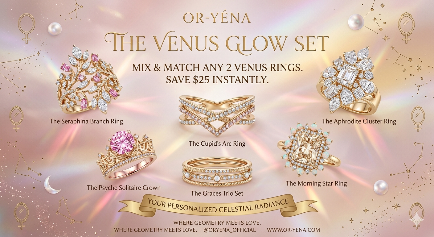 [Bundle Offer] The Venus Glow Set – Customize Your Own Celestial Radiance: Mix & Match Any 2 Venus Rings and Save $25