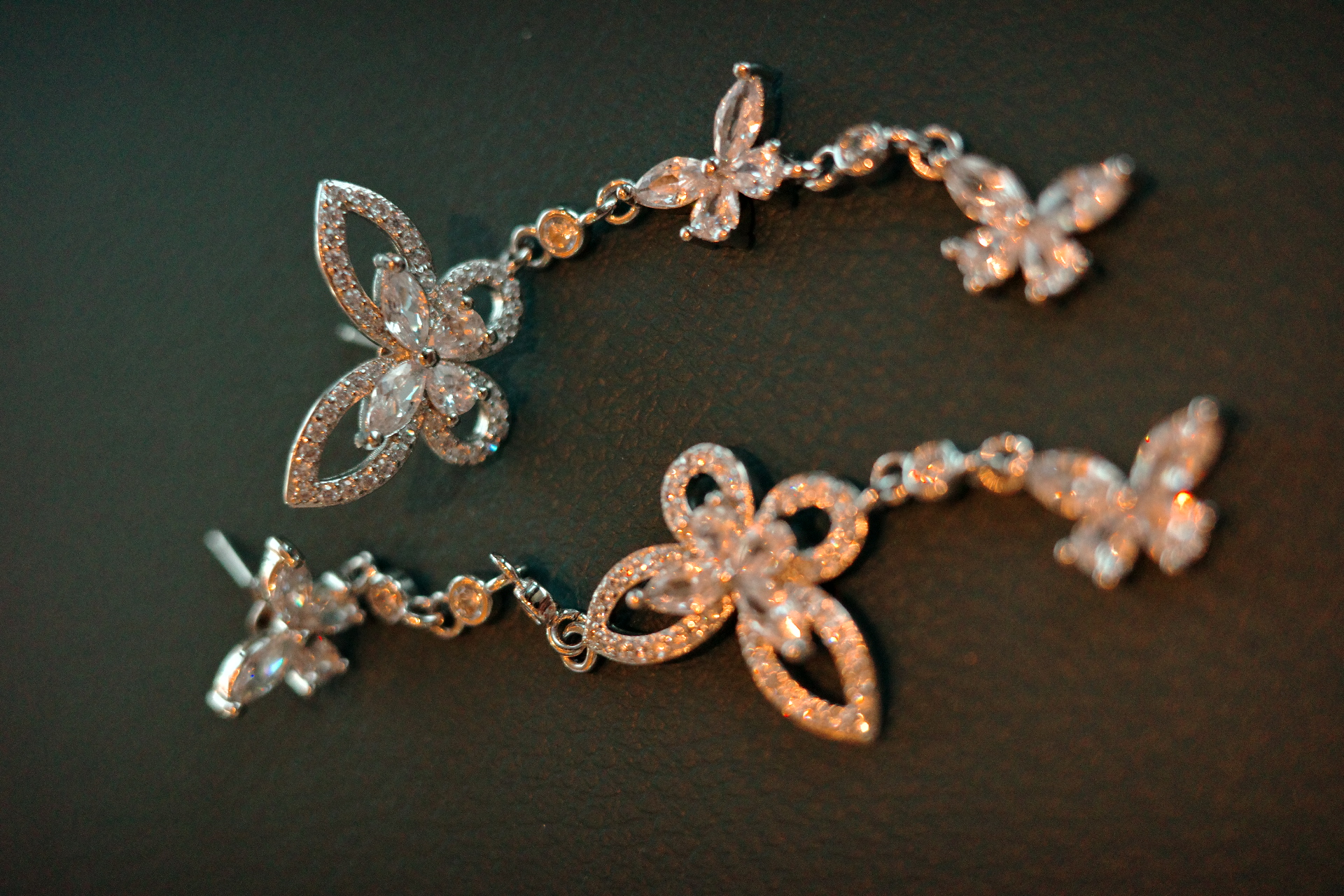 The Mercury Butterfly Earrings – Geometric Brilliance in Motion