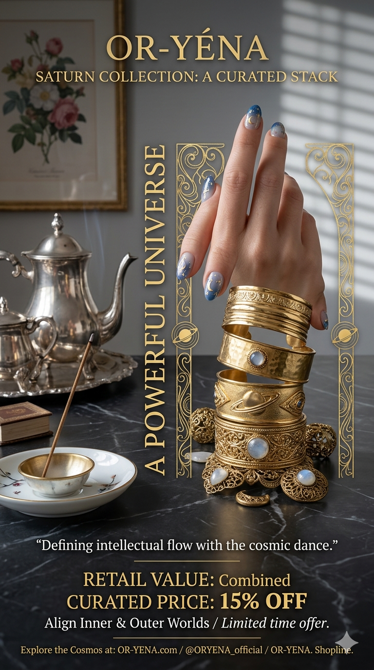 [Limited Offer] The Sovereign Duo – The Ultimate Saturnian Power Set: Masterpiece Openwork & Gilded Cuff Pair