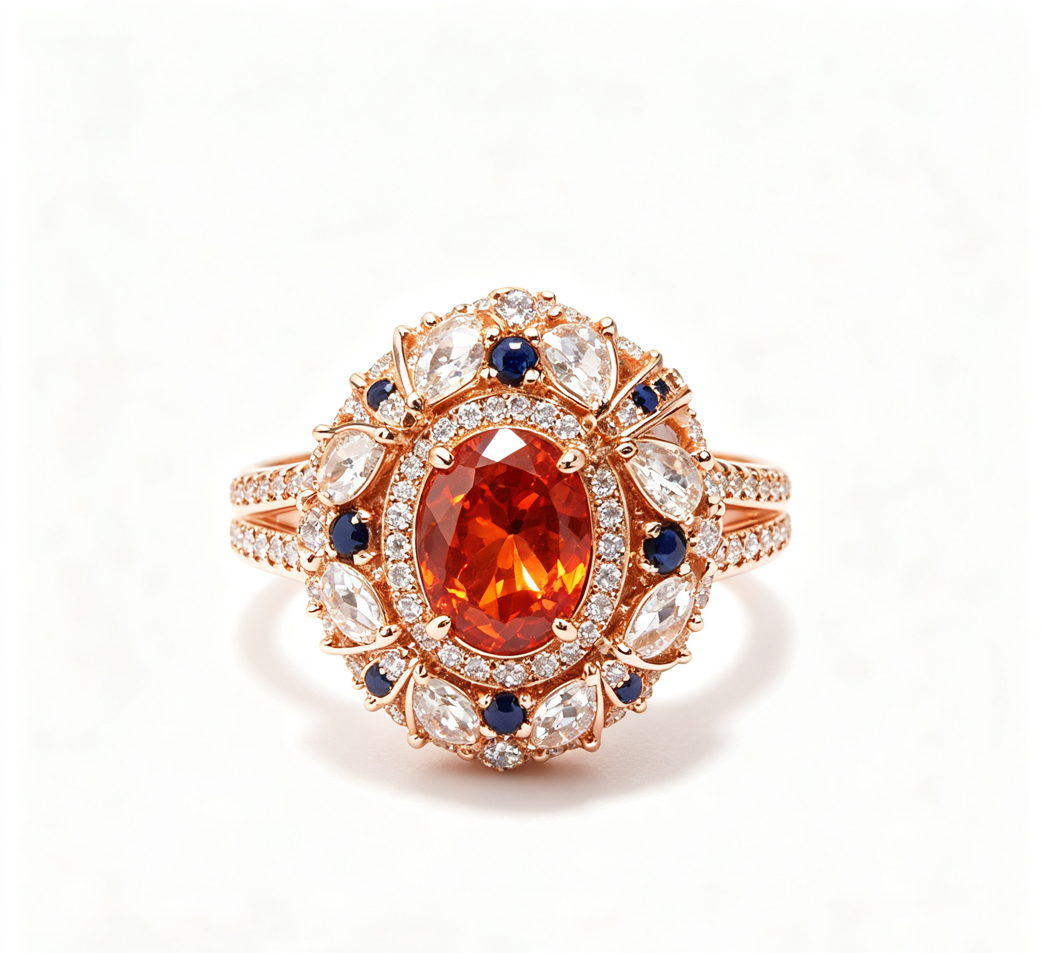 OR-YÉNA | The Martian Sovereign Ring – Crimson Ruby & Heavy-Duty Antique Gilded Engraving
