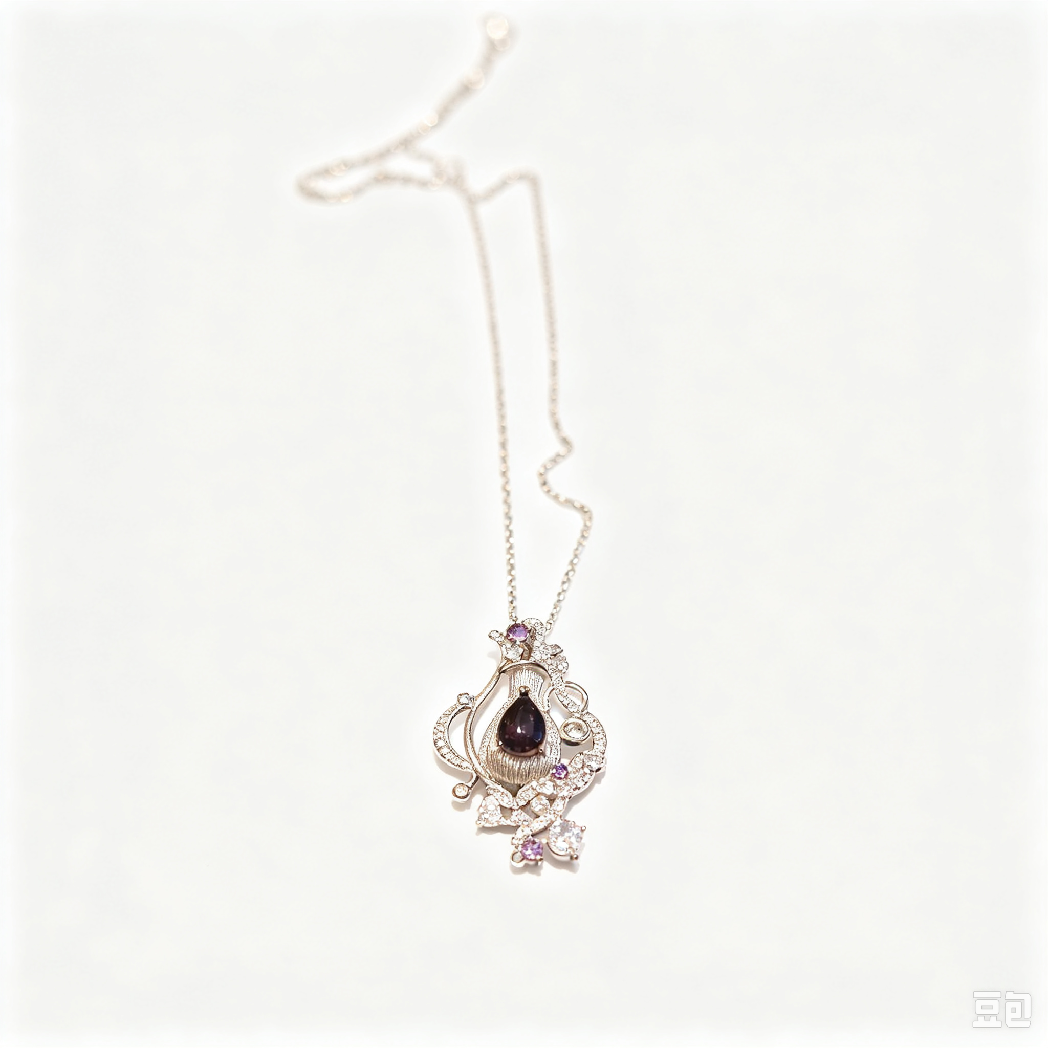 The Moon Sacred Vial Necklace – Gilded Filigree & Cascading Stardust Tassels