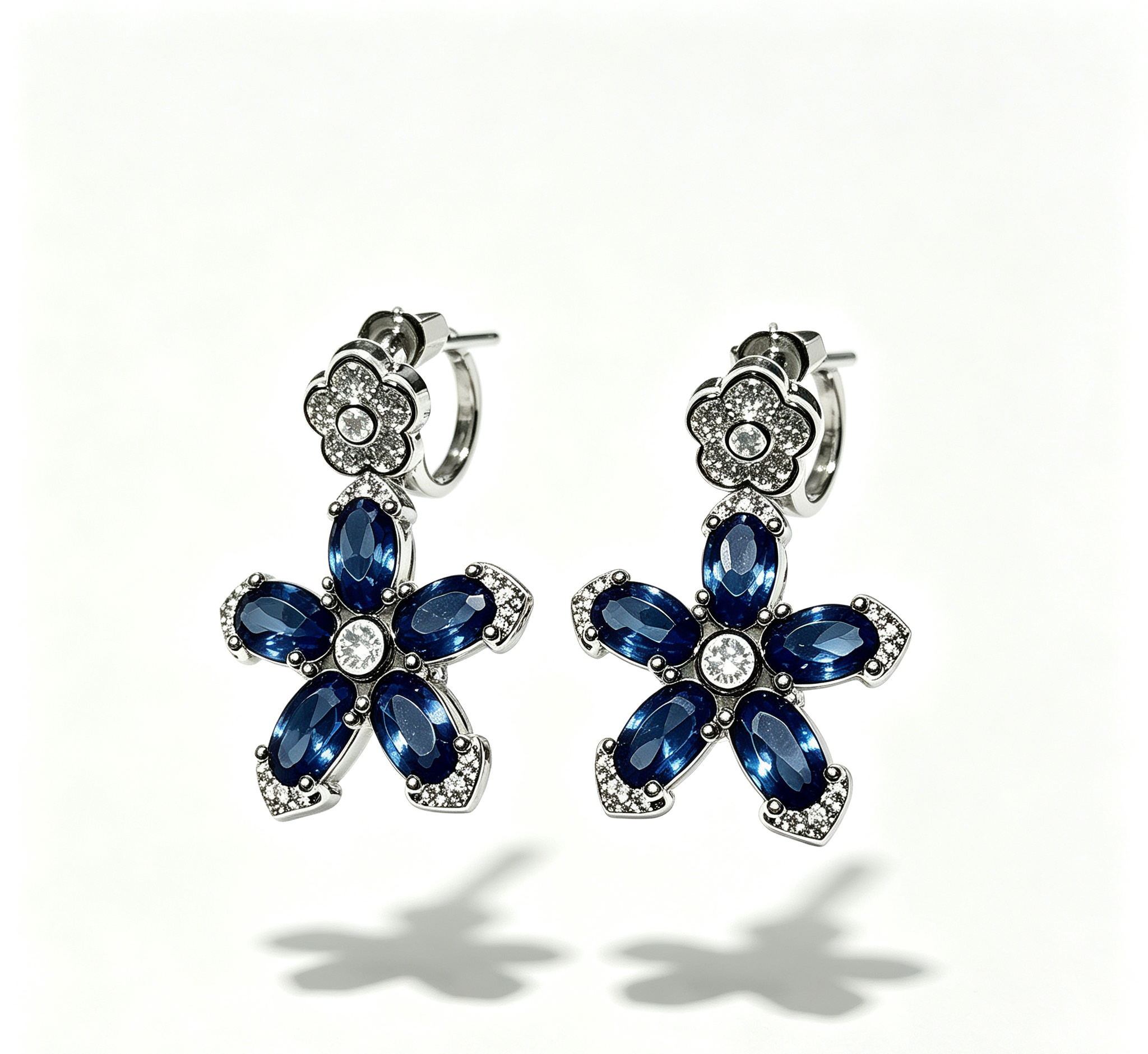 The Mercury Petite Bloom-Tanzanite Azure&Geometric Petals