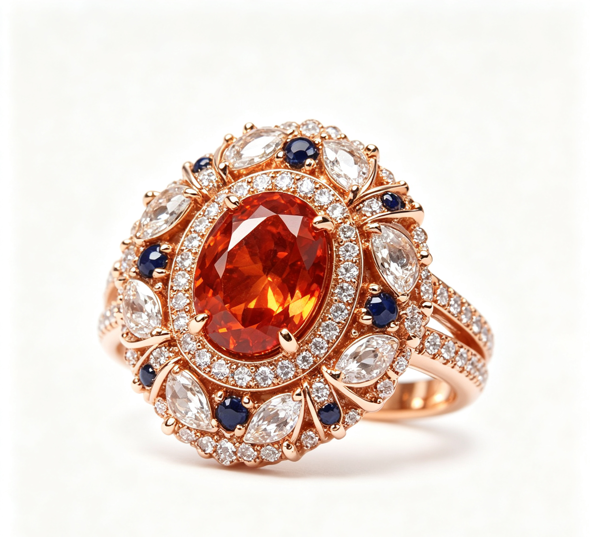 OR-YÉNA | The Martian Sovereign Ring – Crimson Ruby & Heavy-Duty Antique Gilded Engraving