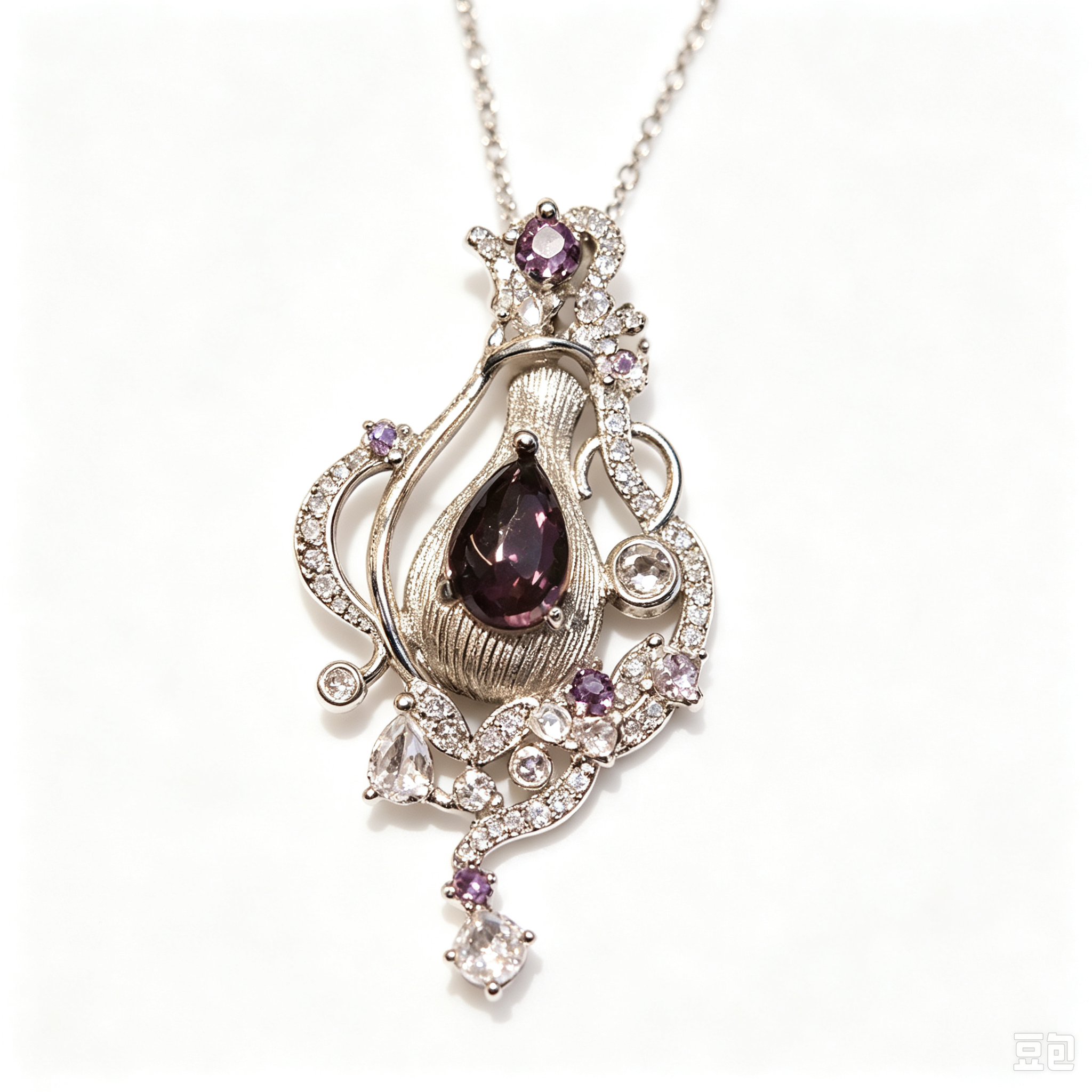 The Moon Sacred Vial Necklace – Gilded Filigree & Cascading Stardust Tassels