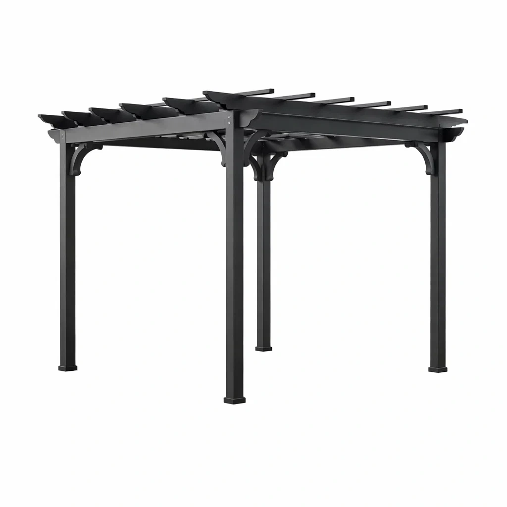 Pergola Metall Schwarz