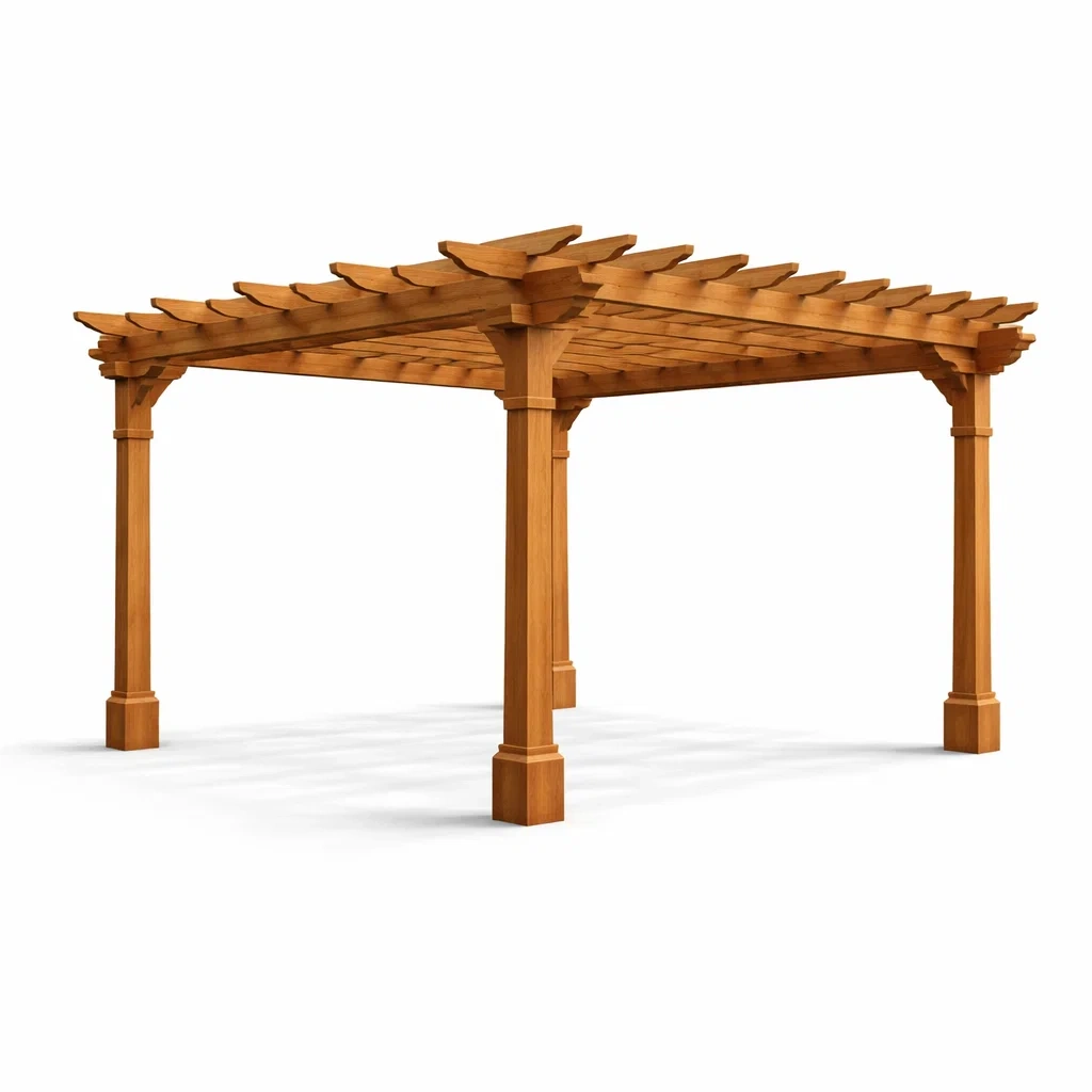 Pergola Zedernholz 300 x 300 x 240 cm