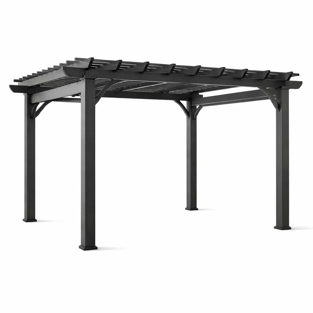 Pergola Aluminium Schwarz 300 x 300 x 230 cm